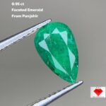 0.95ct Faceted Emerald – Pear Cut Perfection