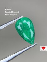 0.95ct Faceted Emerald – Pear Cut Perfection