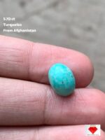 Gorgeous 5.70 ct Afghan Turquoise Cabochon – Perfect for Jewelry Making