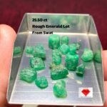25.50ct Emerald Lot from Swat – Natural Green Gemstones