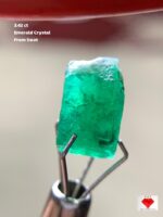 3.42 Carat Swat Emerald Crystal: Subtle Charm in a Natural Form