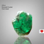 The Natural Splendor of a 2.11ct Swat Emerald Crystal