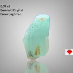 Rare 6.37ct Rough Emerald from Laghman, Afghanistan