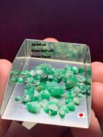 29.90ct Rough Emerald Lot – Vibrant Natural Crystals (7.85 × 7.28 × 6.11 mm)