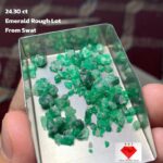 24.30ct Swat Emerald Rough: A Natural Treasure in Raw Form