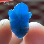 7.40 Carat Afghanite Crystal – Striking Blue Gem from Afghanistan