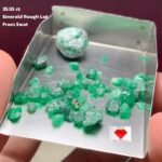 35.55ct Swat Emerald Rough Lot: Rich Green Crystals for Collectors & Lapidarists