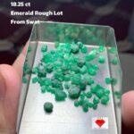 18.25 ct Swat Emerald Rough Lot – Natural Green Crystals from the “Emerald Valley” of Pakistan