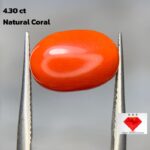 Discover the Elegance of a 4.30ct Coral Stone: A Gemstone of Exceptional Beauty