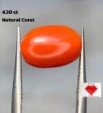 Discover the Elegance of a 4.30ct Coral Stone: A Gemstone of Exceptional Beauty