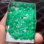48.50 Carat Swat Valley Emerald Rough Lot – Natural Untreated Gemstone