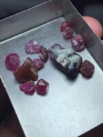 41.05 Carat Afghan Ruby Rough Lot – Natural Untreated Red Gemstones (18x12x8mm) - Image 9
