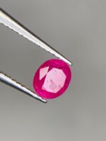 Faceted Afghan Ruby: 0.600ct Natural Gemstone (5.37 x 4.67 x 2.87 mm) - Image 2