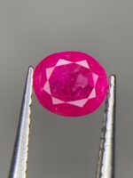 Faceted Afghan Ruby: 0.600ct Natural Gemstone (5.37 x 4.67 x 2.87 mm) - Image 3