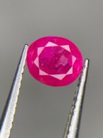 Faceted Afghan Ruby: 0.600ct Natural Gemstone (5.37 x 4.67 x 2.87 mm) - Image 4