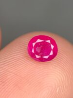 Faceted Afghan Ruby: 0.600ct Natural Gemstone (5.37 x 4.67 x 2.87 mm) - Image 9