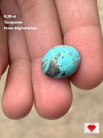 The 9.20 Ct Afghan Turquoise Cabochon: A Slice of Nature’s Sky