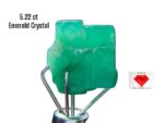 5.22ct Swat Emerald Crystal: A Near-Cubic Natural Gemstone with Striking Symmetry
