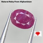 3.00ct Afghan Ruby – Oval-Cut Natural Red Gem (9x6x5mm)