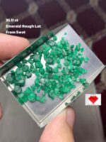 35.11 Carat Rough Emerald from Swat: A Natural Masterpiece in Green