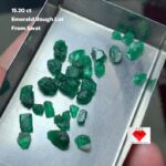 15.20ct Emerald Rough Lot – Untouched Beauty from Swat Valley