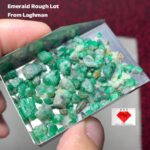 Earth’s Green Reserve: 57.90 ct Emerald Rough Lot from Laghman – Untouched Afghan Brilliance