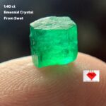 Perfectly Proportioned: 1.40 Carat Emerald Crystal from Swat Valley, Pakistan