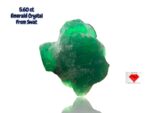 Bold and Natural: 5.60ct Swat Emerald Crystal with Deep Green Brilliance