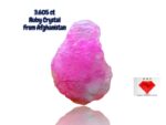 3.605ct Afghan Ruby Crystal – Natural Vivid Red Gemstone