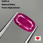 0.615 Ct Afghan Ruby – A Rare Faceted Gem in Rich Crimson (5.89 x 3.51 x 3.07 mm)
