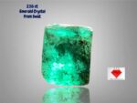 2.55 Ct Swat Emerald Crystal – Small Natural Gem with Vivid Green Hue (6.62 × 6.30 × 5.48 mm)