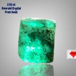 2.55 Ct Swat Emerald Crystal – Small Natural Gem with Vivid Green Hue (6.62 × 6.30 × 5.48 mm)