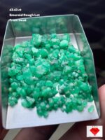 Raw Beauty Unveiled: 43.43-Carat Emerald Rough Lot from Swat