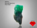 Exquisite 15.30-Carat Emerald Specimens: Elegance in an Unconventional Shape