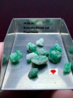 19.05ct Swat Emerald Rough Lot – Vibrant Green with Balanced Dimensions