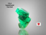 A Towering Treasure: 2.15 Carat Swat Emerald Crystal with Striking Depth
