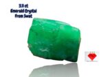 3.11ct Swat Emerald Crystal – Natural Deep Green Gemstone