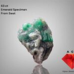 63-Carat Emerald Specimen from Swat: A Striking Wide-Form Crystal (37.20 × 26.45 × 12.30 mm)