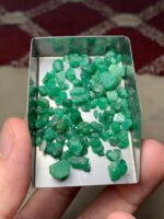 53.40 ct Swat Emerald Rough Lot – Compact Crystal with Strong Potential - Image 11