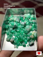 62.25 Carat Swat Emerald Rough Lot – Sleek and Substantial Natural Gem