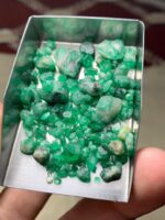 62.25 Carat Swat Emerald Rough Lot – Sleek and Substantial Natural Gem - Image 3