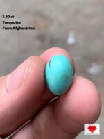 Eye-Catching Afghan Turquoise Cabochon – 5.20 ct of Natural Beauty
