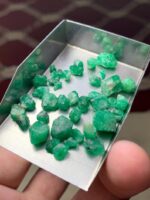 40 Carat Swat Emerald Rough – Natural Green Crystal from Pakistan - Image 11
