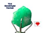 4.11ct Swat Emerald Crystal – Deep Green Gemstone, Pakistan