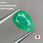 0.73ct Pear-Shaped Panjshir Emerald – Natural Elegance in Every Curve