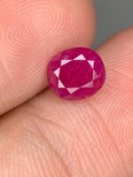 1.645 Ct Natural Oval Ruby – Vivid Red Gemstone, Afghanistan - Image 2
