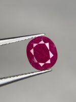 1.645 Ct Natural Oval Ruby – Vivid Red Gemstone, Afghanistan - Image 3