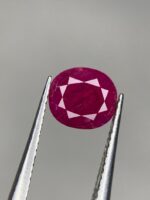 1.645 Ct Natural Oval Ruby – Vivid Red Gemstone, Afghanistan - Image 7