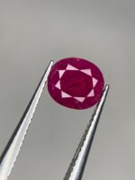 1.645 Ct Natural Oval Ruby – Vivid Red Gemstone, Afghanistan - Image 8