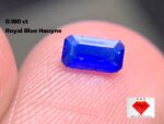 0.180ct Royal Blue Hauyne Gem: Rectangular Cut Stone